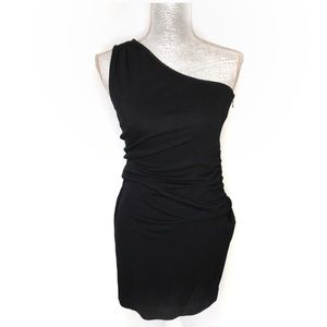Banana Republic Fitted One Shoulder Side Zip Dress